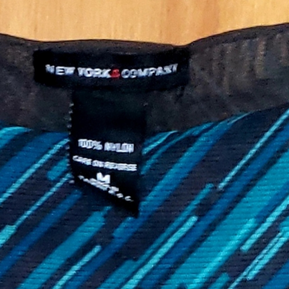 Deep sea blues, sleeveless New York & Co. blouse